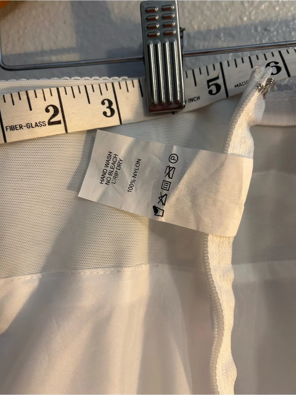 David’s Bridal White high wasted crinoline  in Sz 6.